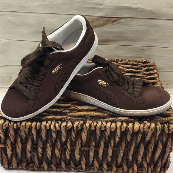 Puma Other - Puma Brown Suede Tennis Shoes